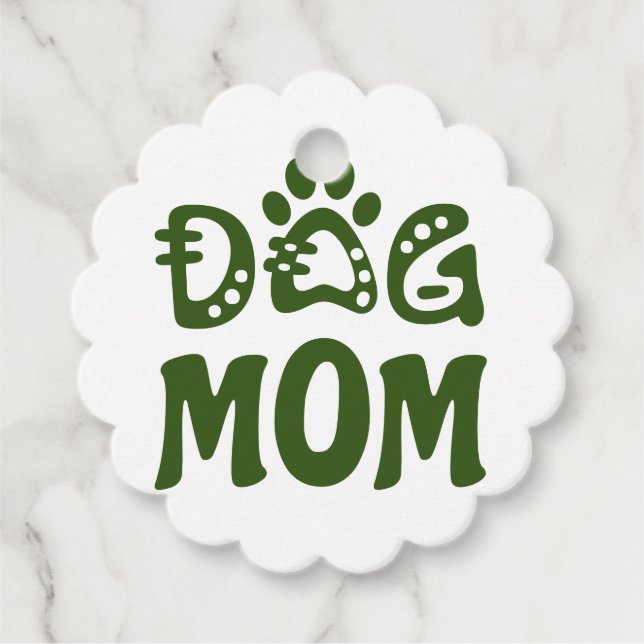 Etiquetas Para Recuerdos Perro Mamá (Anverso)