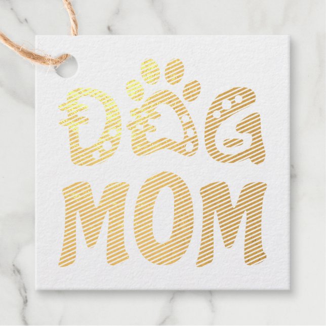 Etiquetas Para Recuerdos Perro Mamá (Anverso)