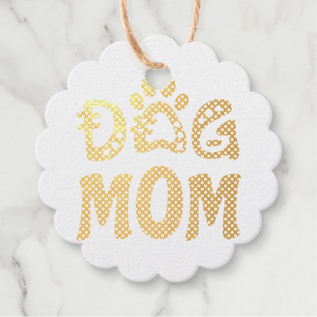 Etiquetas Para Recuerdos Perro Mamá (Anverso)