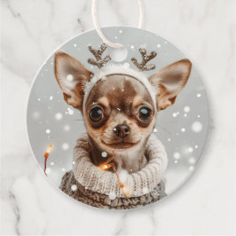 Etiquetas Para Recuerdos Perro reno chihuahua navidades