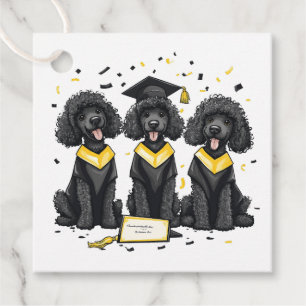 Etiquetas Para Recuerdos Perros de canapé estándar de graduación
