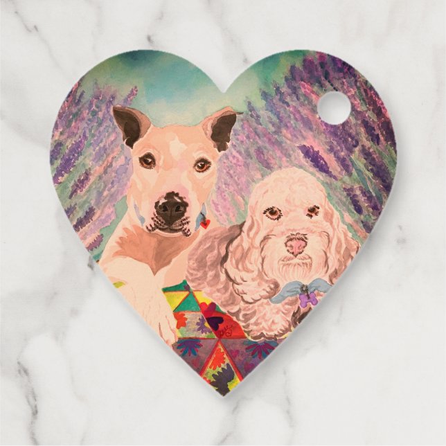 Etiquetas Para Recuerdos Perros de picnic (Reverso)