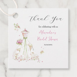 Etiquetas Para Recuerdos Personalice el vestido de ducha de novia Gracias
