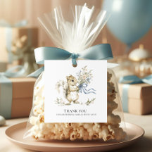 Personaliza Agradecimiento Ardilla Baby Shower 