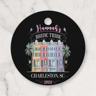 Etiquetas Para Recuerdos Personalizable Charleston Bachelorette Party T-shi