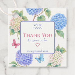 Etiquetas Para Recuerdos Personalizable Hydrangeas Business Gracias Etiquet