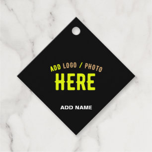 ETIQUETAS PARA RECUERDOS PERSONALIZABLE MODERNO ESTILO NEGRO VERIFICADO MAR