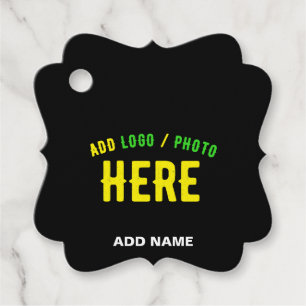 ETIQUETAS PARA RECUERDOS PERSONALIZABLE MODERNO ESTILO NEGRO VERIFICADO MAR