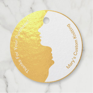 Etiquetas Para Recuerdos Personalizado Business gracias Yin Yang se enfrent