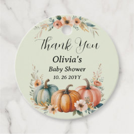 Etiquetas Para Recuerdos Personalizado Calabaza Camión Floral Baby Shower G