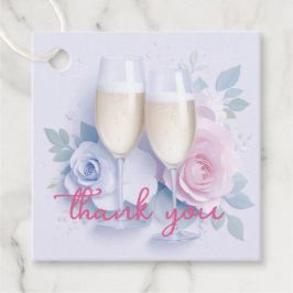 Etiquetas Para Recuerdos Personalizado Champagne Glasses