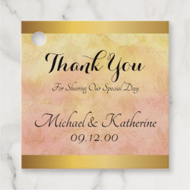 Etiquetas Para Recuerdos Personalizado Color amarillo amarillo rosado mutad