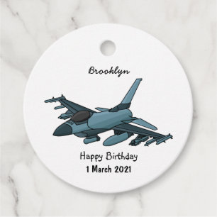 Etiquetas Para Recuerdos Personalizado de avión de combate militar