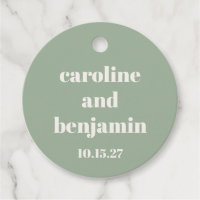 Personalizado de Boda moderno de la Moda verde sab