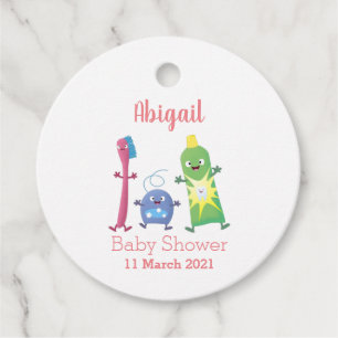 Etiquetas Para Recuerdos Personalizado de hilo dental de cepillo de dientes