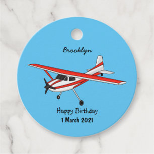 Etiquetas Para Recuerdos Personalizado de la aeronave de engranajes de tric