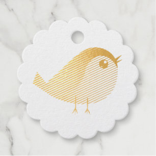Etiquetas Para Recuerdos Personalizado de pájaro de Sparrow