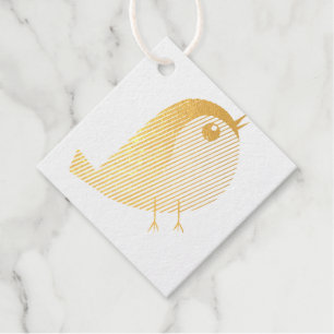 Etiquetas Para Recuerdos Personalizado de pájaro de Sparrow