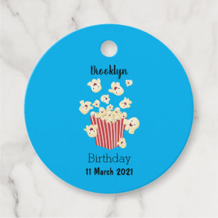 Etiquetas Para Recuerdos Personalizado de palomitas de palomitas graciosas