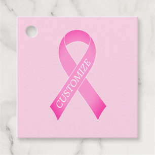 Etiquetas Para Recuerdos Personalizado de sensibilización sobre el cáncer d