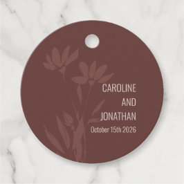 Etiquetas Para Recuerdos Personalizado Earthy Minimalista Moody Boda botáni