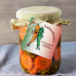 Etiquetas Para Recuerdos Personalizado Escabeche Pickle de garrapatas y sal
