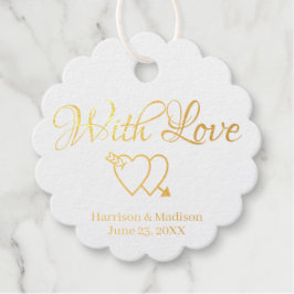 Etiquetas Para Recuerdos Personalizado guion corazones Boda regalo