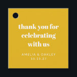 Etiquetas Para Recuerdos Personalizado lindo Parejas Amarillas Ducha Gracia<br><div class="desc">Minimalista Moderno Personalizado lindo Parejas Amarillas Ducha Bridal Gracias A Favor De Las Etiquetas</div>