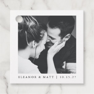 Etiquetas Para Recuerdos Personalizado Minimalista Boda de fotografía de pa