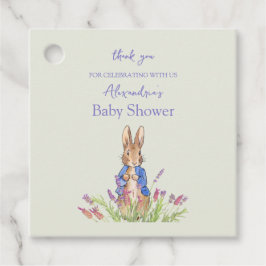 Etiquetas Para Recuerdos Personalizado Peter the rabbit Baby Ducha Gracias