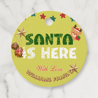 Etiquetas Para Recuerdos Personalized “Santa Was Here” Christmas 