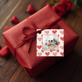 Etiquetas Para Recuerdos Personalized Valentine Photo Heart Favor Tags