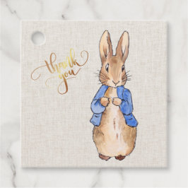 Etiquetas Para Recuerdos Peter con fondo de línea beige