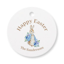 Peter Rabbit Watercolor Floral Easter personalizad