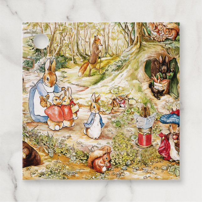 Etiquetas Para Recuerdos Peter the Rabbit (Anverso)