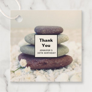 Etiquetas Para Recuerdos Piedras apiladas, Cairn meditativo Gracias