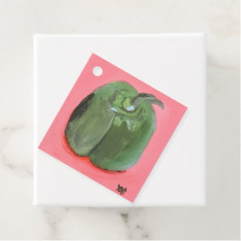 Etiquetas Para Recuerdos Pimiento verde