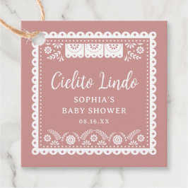 Etiquetas Para Recuerdos Pink Cielito Lindo Talavera Baby Shower