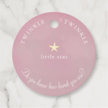 Pink Twinkle Little Star Baby Shower Birday