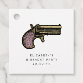 Etiquetas Para Recuerdos Pink y Gold Steampunk