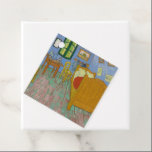 Etiquetas Para Recuerdos Pintura de dormitorio Vincent Van Gogh<br><div class="desc">Pintura de obra maestra Van Gogh - Esta pintura de Vincent van Gogh llamada The Bedroom es una pintura de su habitación de 1889,  en el Instituto de Arte de Chicago. Era su dormitorio en Arles,  Francia,  que decoró y creó este cuadro de su dormitorio.</div>