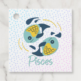 Etiquetas Para Recuerdos Pisces modernos Pescado Zodiac
