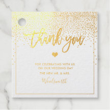 PixDezines Gold Foil Confetti Script Moderno