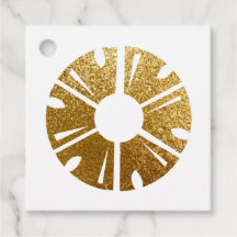 Planificador de Eventos de Piña con Hoja de Oro Fa