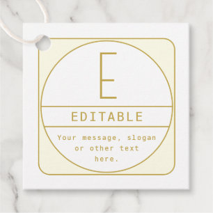 Etiquetas Para Recuerdos Plantilla de diseño retro-moderno editable oro y b