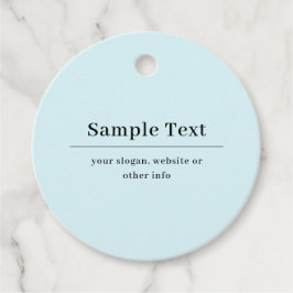 Etiquetas Para Recuerdos Plantilla de texto simple y elegante | Azul Claro