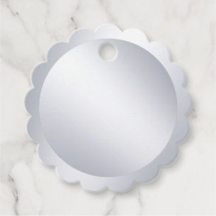 Etiquetas Para Recuerdos Plantilla elegante moderna en blanco metálico plat
