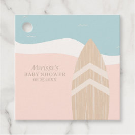 Etiquetas Para Recuerdos Playa de Surfboard