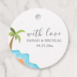 Etiquetas Para Recuerdos Playa de verano de acuarela moderna