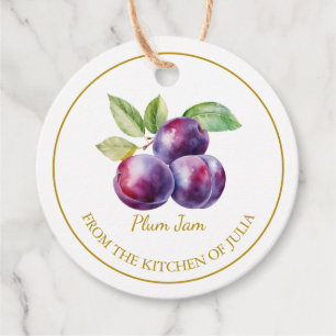 Etiquetas Para Recuerdos Plum Jam Hang Tag l White